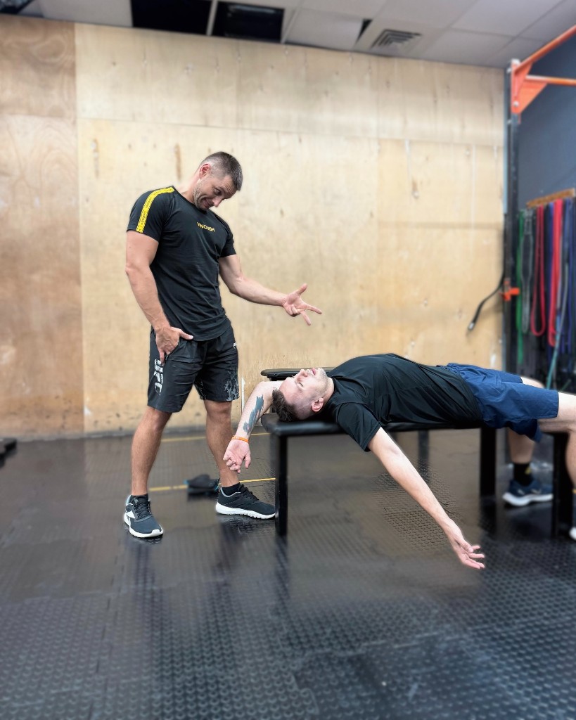 Участник после интенсивной тренировки